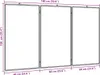 vidaXL Składana tablica magnetyczna 180x100x1,7 cm Podgląd zdjęcia produktu 7