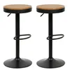 Tabouret de bar (lot de 2) Tabouret de bar en bois Acier Voir les images du produit 3