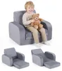 COSTWAY – sofa dziecięca 3 w 1 z funkcją spania, kanapa Podgląd zdjęcia produktu 1