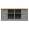 vidaXL Schuhbank VIGO Grau 106x35x45 cm Massivholz Kiefer - Produktbild-Vorschau 5