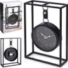 Kovové stolové hodiny 20x31 cm čierne Náhľad obrázku produktu 12