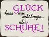 vianmo Holzschild 30x40 cm Glück nicht kaufen aber Schuhe Produktbild-Vorschau 1