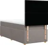Boxspringbett mit Matratze Taupe 90x200 cm Stoff Produktbild-Vorschau 6