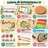 Carrito de aprendizaje para bebés de madera – Carrito de Vista previa de la imagen del producto 3