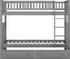 Merax Etagenbett 90x200cm mit Rausfallschutz und Produktbild-Vorschau 5