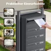 Wiltec 6 systém poštových schránok antracit 556 x 270 x Náhľad obrázku produktu 10