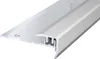 A close-up, angled view of a metal stair nosing profile against a white background. Produktbild-Vorschau