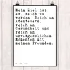 Mr. & Mrs. Panda Bild Mein Ziel ist es,... DIN A4 - Weiß - Produktbild-Vorschau 2