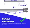 Klemmstange Silber 60-90cm ausziehbar, Ø16/19mm, Produktbild-Vorschau 2