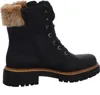 A side view of a black boot with fur trim. Anteprima dell’immagine prodotto