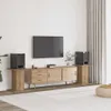 vidaXL Supporto per diffusori 2 pz. Rovere artigianale Anteprima dell’immagine prodotto 2