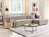 BELIANI Ecksofa Taupe Samt L-förmig 3-Sitzer Sofa mit Produktbild-Vorschau 2