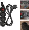 Prodlužovací kabel 1,5 m / 3 zásuvky / s vypínačem / černý / PVC / 1 mm2 Voir les images du produit