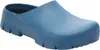 A single blue clog shoe is shown from a side angle against a white background. Produktbild-Vorschau