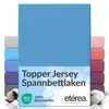 etérea Topper Jersey Spannbettlaken 200x220 cm – 100 % Produktbild-Vorschau 1