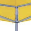 vidaXL Toit de tente de réception 2x2 m jaune 270 g/m Voir les images du produit 4