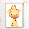 Löwe Giraffe Tiger Safari Tiere 3er Set Kinderzimmer Bilder Produktbild-Vorschau 4