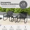 3dílný houpací bistro set, sada terasového nábytku se 2 Náhled obrázku produktu 5