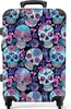 NoBoringSuitcases.com® Großer Koffer - Totenkopf - Rosen - Produktbild-Vorschau 1