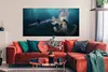 MuchoWow® Poster Delphin - Frau - Wasser 160x80 cm - Foto Produktbild-Vorschau 2