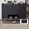 Szafka na buty Merax z 2 szufladami i 4 drzwiczkami, Podgląd zdjęcia produktu 7