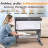 Beistellbett Baby Bettseitiger Bassinet für Neugeborene Produktbild-Vorschau 2