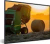 MuchoWow® Gerahmtes Poster Bauernhof - Heu - Wiese - Feld - Produktbild-Vorschau 1