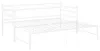 vidaXL Tagesbett Ausziehbar Weiß Metall 90x200 cm Produktbild-Vorschau 4