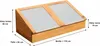 Frühbeet aus braunem Holz, L 116 x T 54 x H 42/19 cm, Produktbild-Vorschau 3