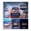 Collage of images showing a car dash cam in different lighting conditions and a close-up of the dash cam's license plate recognition. Náhled obrázku produktu