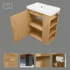 Waschbeckenunterschrank SEVA57 Links/Rechts Badmöbel Set Produktbild-Vorschau 4