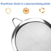edelstahlsieb set 4 stück,feines sieb mit griff,Sieb küche Produktbild-Vorschau 2