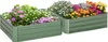 Outsunny Hochbeet Set, 2-TLG. Gartenbeet aus Stahl, Produktbild-Vorschau 1