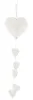 Appendino decorativo con 6 cuori in bianco con Anteprima dell’immagine prodotto 2