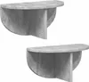 Two identical concrete gray wall shelves are shown against a white background. Produktbild-Vorschau
