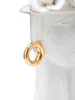 Mauro Ferretti Vase Frau Elegant 15x13,3x23,5 cm weiß gold Produktbild-Vorschau 10