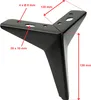 Pied de meuble Star en noir mat, hauteur 13 cm, métal, Voir les images du produit 4