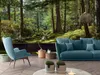 Fototapete Wald Bäume Natur - 350x250 cm - Vliestapete Produktbild-Vorschau 2