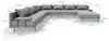 TRADA Gartenecksofa Bahama XXL Dunkelgrau Links 410x298 cm Produktbild-Vorschau 7