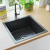 vidaXL Lavello da cucina a mano in acciaio inox nero Anteprima dell’immagine prodotto 10