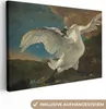 MuchoWow® - Leinwandbilder - Der bedrohte Schwan - Gemälde Produktbild-Vorschau 1