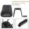 CLIPOP Drehbarer Esszimmerstuhl 4er Set aus Kunstleder, Produktbild-Vorschau 13