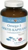 A bottle of Norsan Omega-3 Arktis-Kapseln supplements against a white background. Produktbild-Vorschau