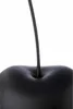 A close-up of a matte black ceramic cherry decoration. Anteprima dell’immagine prodotto