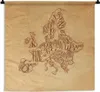 MuchoWow® Wandteppich Wandbehang Karte - Europa - Vintage - Produktbild-Vorschau 1