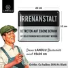 LANOLU retro Blechschilder Sprüche lustig, IRRENANSTALT Produktbild-Vorschau 3