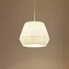 Lindby Hängeleuchte Vitore, Ø 40 cm, Textil, weiß Produktbild-Vorschau 2