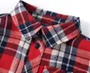 Kinderhemd Karomuster Rot und Marineblau 104 Produktbild-Vorschau 3
