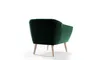 A green armchair is shown from the back on a white background. Podgląd zdjęcia produktu
