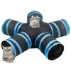 vidaXL Tunnel pour chats 5 voies noir et bleu 25 cm Voir les images du produit 1